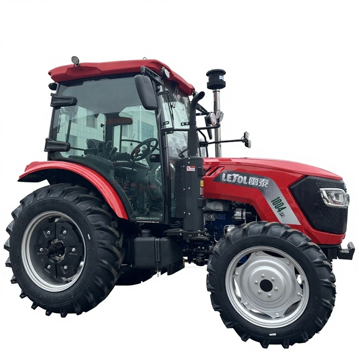 Luxury Rotary Tractores Multifuncional Tiller Tractor 100HP 4x4 Compact Tractor Greenhouse Tractor 4wd high quality